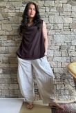 Oscar Drape Trapeze Tank Chocolate